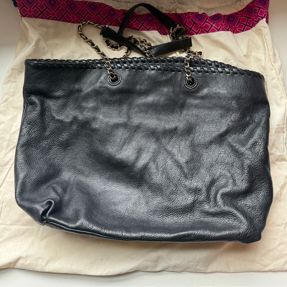 Tory Burch Black Leather Marion Shoulder Bag - Picture 6 of 10